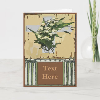 Vintage Cross edit text Holiday Card