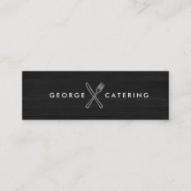 Vintage Crossed Fork Knife Logo Catering Blackwood
