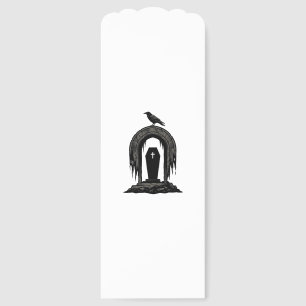 Vintage Crow Cemetery Grave Silhouette Shirt Desig Bookmarks