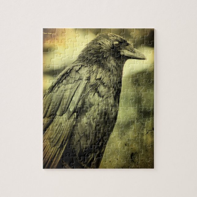 Vintage Crow Jigsaw Puzzle (Vertical)