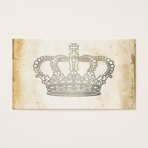 Vintage Crown Business Card Template