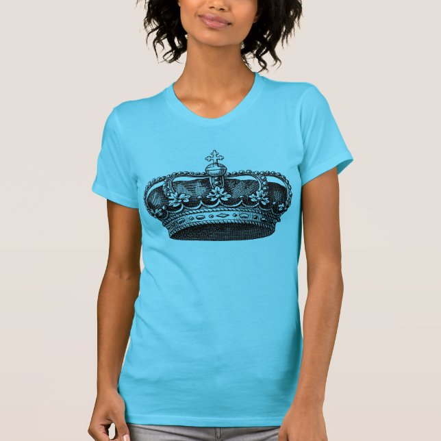 Vintage Crown 02 - Black T-Shirt (Front)