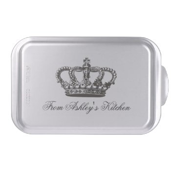 Vintage Crown Baked With Love From Your Kitchen Cake Pan by UrHomeNeeds at Zazzle