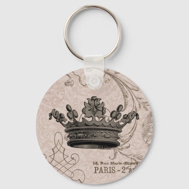 Vintage Crown...keychain Keychain (Front)