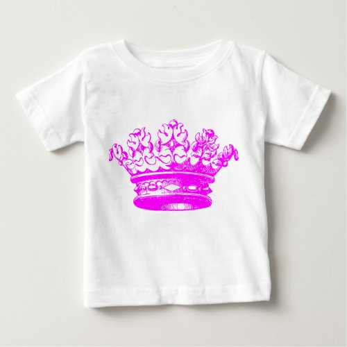 Vintage Crown _ Magenta Baby T_Shirt