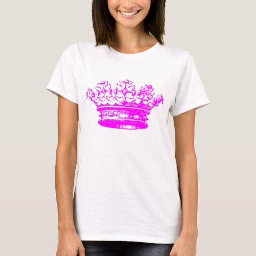Vintage Crown _ Magenta T_Shirt