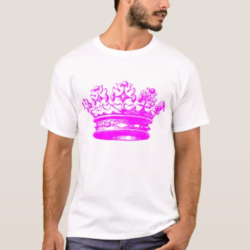 Vintage Crown _ Magenta T_Shirt