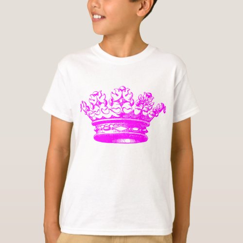 Vintage Crown _ Magenta T_Shirt