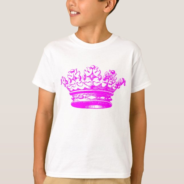 Vintage Crown - Magenta T-Shirt (Front)