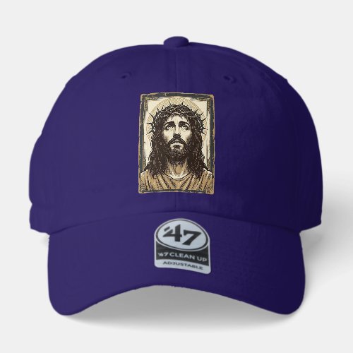 Vintage Crown of Thorns Religious Portrait 47 Brand Hat
