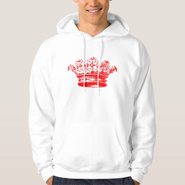 Vintage Crown - Red Hoodie (Front)