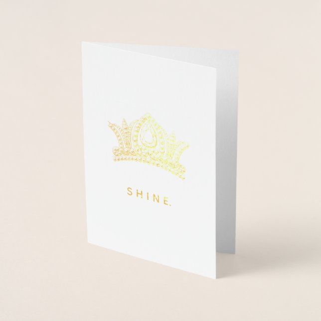 Vintage Crown Shine Foil Card (Front)