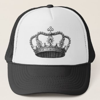 Vintage Crown Trucker Hat by Shaneys at Zazzle