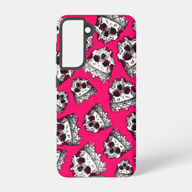 Vintage Crowned Skulls Samsung Galaxy Case (Back)