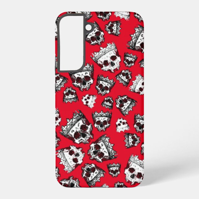 Vintage Crowned Skulls Samsung Galaxy Case (Back)