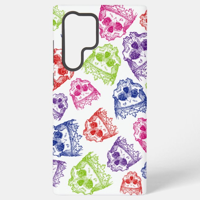 Vintage Crowned Skulls Samsung Galaxy Case (Back)