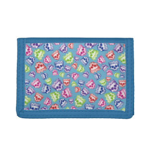 Vintage Crowned Skulls Trifold Wallet