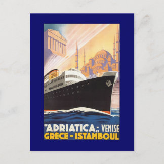Vintage Cruise Ship Venise Postcard