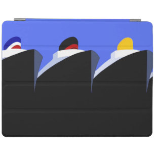 Vintage Cruise Ships Art Deco Poster iPad Smart Cover