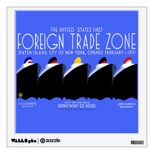 Vintage Cruise Ships Art Deco Poster Wall Sticker