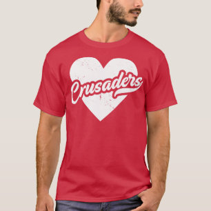 Vintage Crusaders School Spirit High School Masco T-Shirt