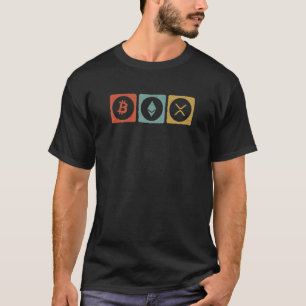 Vintage Crypto Cryptocurrency Crypto Ethereum Xrp T-Shirt