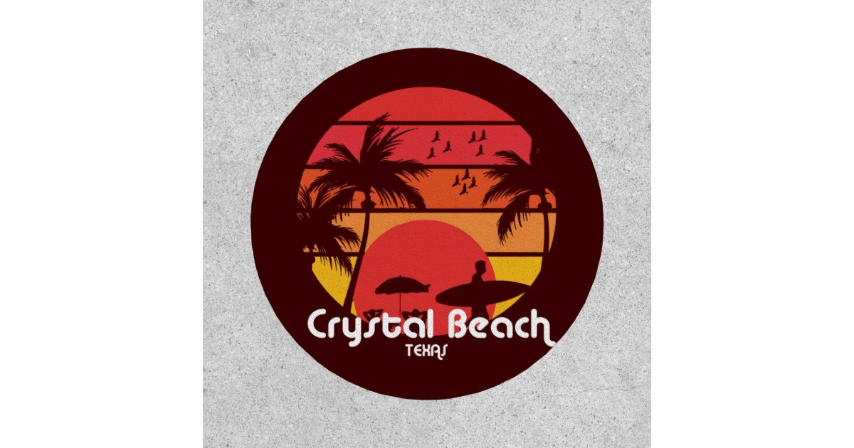 Vintage Crystal Beach Texas Patch Zazzle
