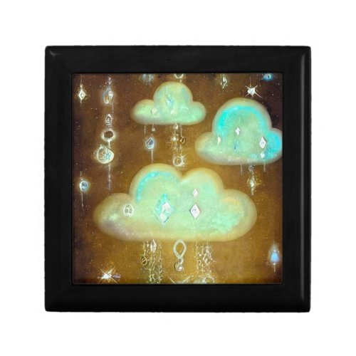 Vintage Crystal Rain Clouds Gift Box