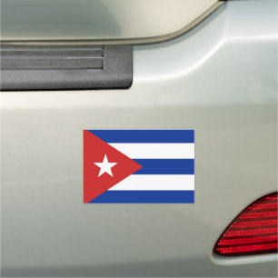 Vintage Cuba flag Car Magnet
