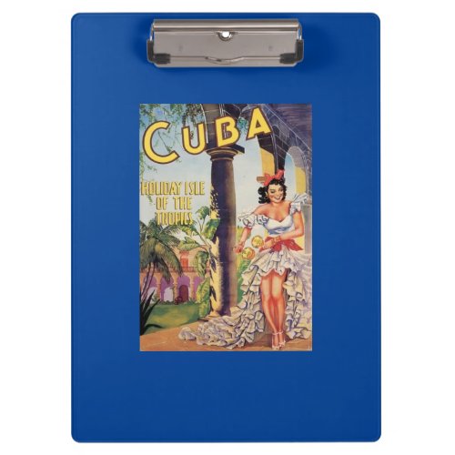 Vintage Cuba Holiday Isle of Tropics Clipboard