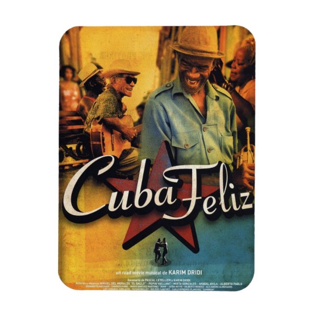 Vintage Cuba: Iman Revera Musicians RetroCharms Magnet (Vertical)