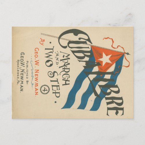 Vintage Cuba Libre Travel Postcard