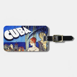 Vintage Cuba So Near So Fast Travel Luggage Tag