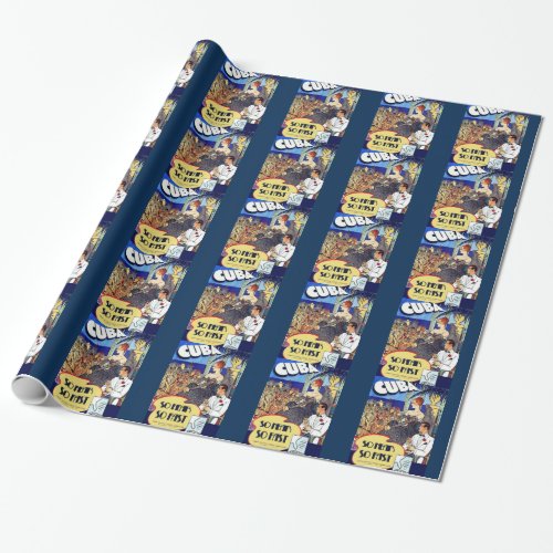 Vintage Cuba So Near So Fast Travel Wrapping Paper