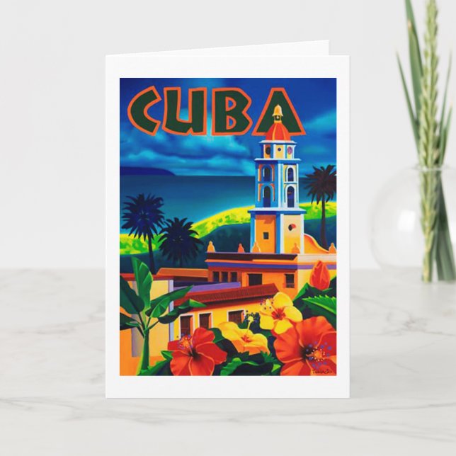 Vintage Cuba Travel Card (Front)