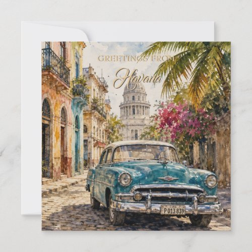 Vintage Cuba Travel - Greetings From Havana