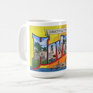 Vintage Cuba Travel - Greetings From Havana Coffee Mug