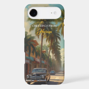 Vintage Cuba Travel - Greetings From Havana iPhone 17 Air Case