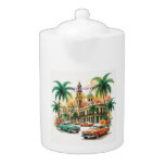 Vintage Cuba Travel - Greetings From Havana Teapot