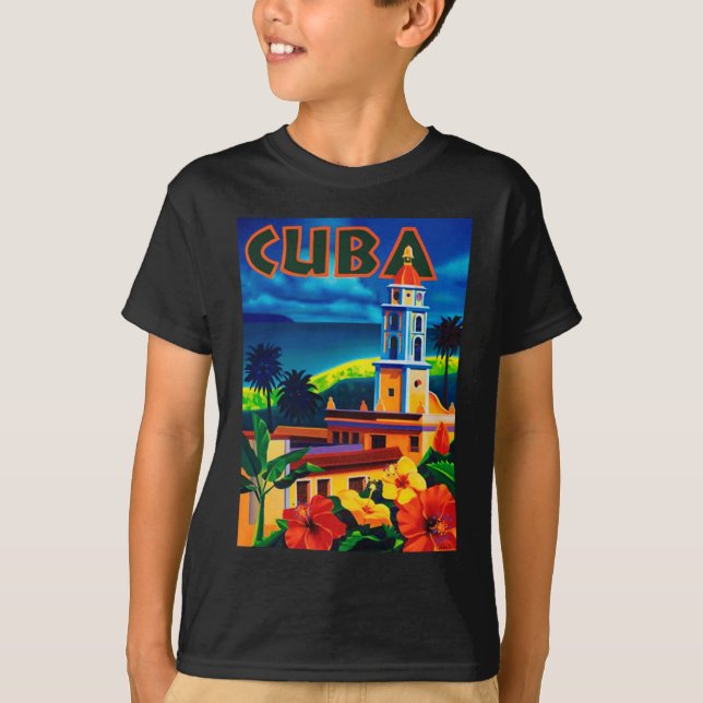 Vintage Cuba Travel T-Shirt (Front)