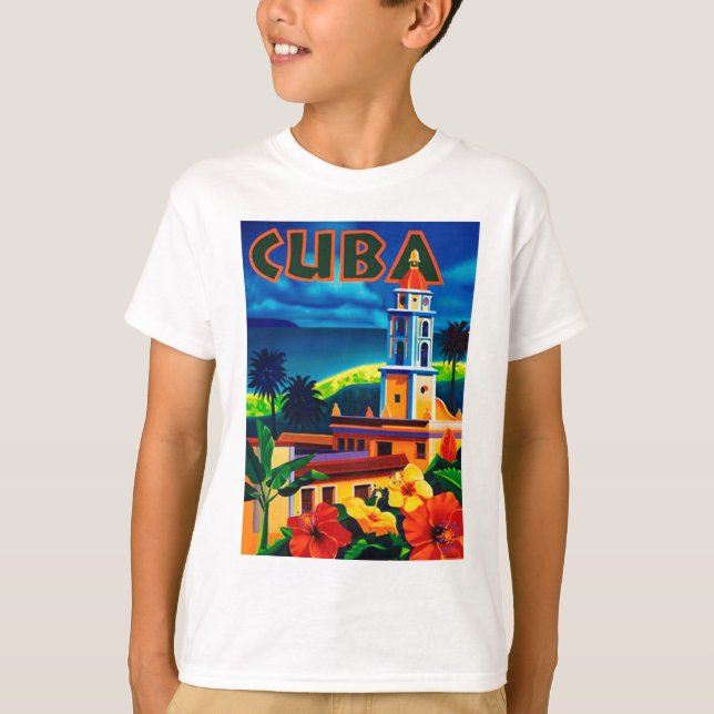 Vintage Cuba Travel T-Shirt (Front)