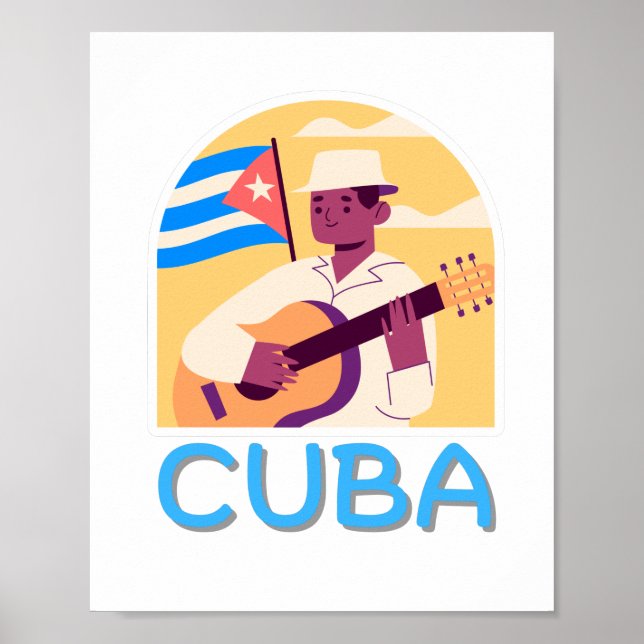 Vintage Cuban Music   Poster (Front)