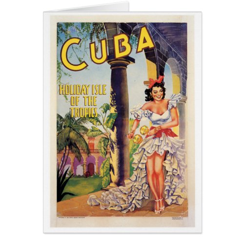 Vintage Cuban Tourist Commission Tropics Travel