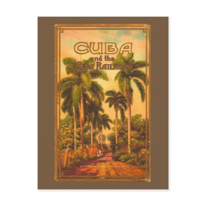 Vintage Cuban Travel - Cuba Railroad Holiday Postcard
