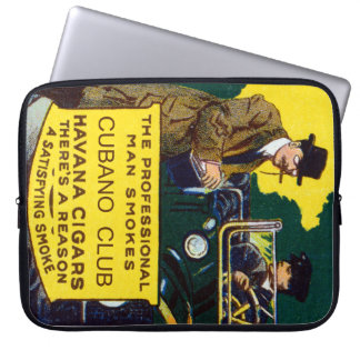 Vintage Cubano Club Cigars Laptop Sleeve