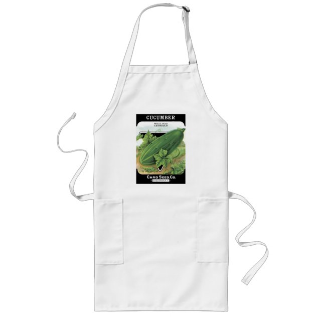 Vintage Cucumber Seed Packet Apron (Front)