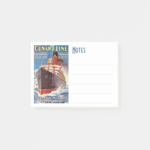 VINTAGE CUNARD OCEAN LINER TRAVEL NOTES