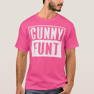 Vintage Cunny Funt Offensive Adult Humor White Tex T-Shirt