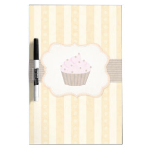Vintage Cupcake Background Dry-Erase Board
