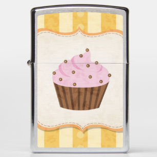 Vintage Cupcake Background Zippo Lighter